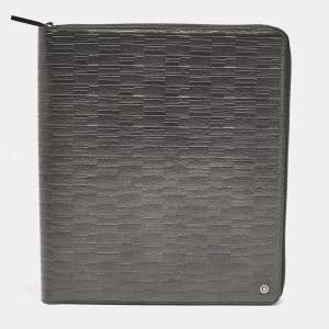 Montblanc Metallic Textured Leather Westside Zip Around Notebook Holder