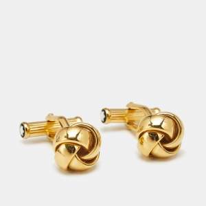 Montblanc Knot Gold Tone Cufflinks