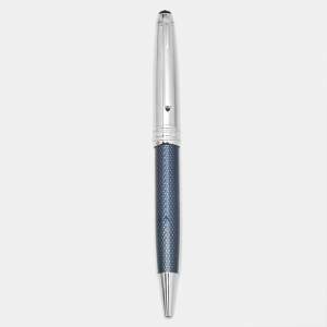 Montblanc Meisterstück Solitaire Doué Blue Hour Silver Tone Blue Lacquered Classique Ballpoint Pen