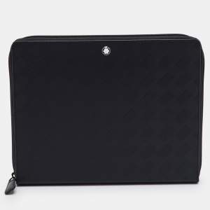Pre Owned Montblanc Extreme 3.0 Medium Black Leather Notebook Holder