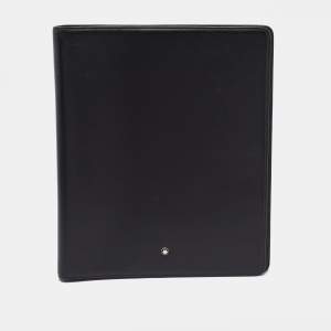 Pre Owned Montblanc Meisterstuck Black Leather Notebook Organizer
