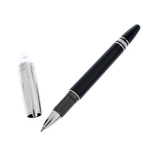 Pre Owned Montblanc Douè 115646 Black Resin Platinum Finish Fineliner