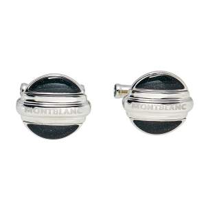 Montblanc Elegance Stainless Steel Reversible Lacquer Cufflinks