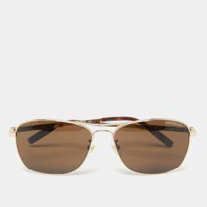 Montblanc Brown Havana MB0026S  Aviator Sunglasses
