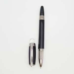 Pre Owned Montblanc Black Resin Platinum Coated StarWalker Rollerball Pen