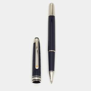 Montblanc Meisterstuck Blue Lacquer Silver Tone Ballpoint Pen 