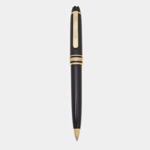 Montblanc Meisterstuck Black Resin Gold Tone Small Ballpoint Pen