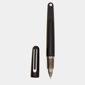 Montblanc M Black Resin Gunmetal Tone Rollerball Pen