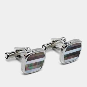 Montblanc Mother of Pearl Stainless Steel Cufflinks