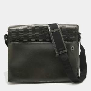 Montblanc Metallic Leather Westside Flap Messenger Bag