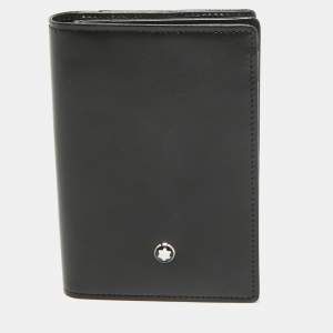 Montblanc Black Leather Meisterstuck Business Card Holder