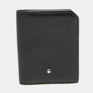 Montblanc Black Perforated Leather Urban Racing Spirit Card Holder