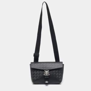 Montblanc Black Leather Extreme 3.0 4810 M Lock Buckle Envelope Crossbody Bag