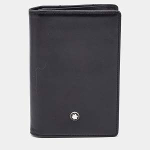 Montblanc Black Leather Meisterstuck Bifold Card Holder