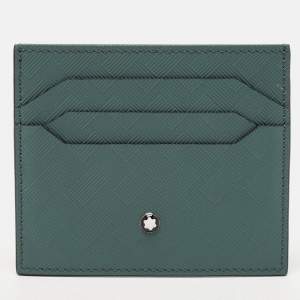 Montblanc Green Textured Leather Extreme 3.0 Card Holder