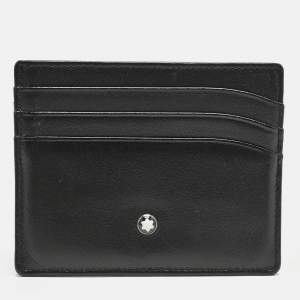 Montblanc Black Leather Meisterstuck 6CC Card Holder