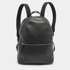 Montblanc Black Leather Meisterstuck Backpack