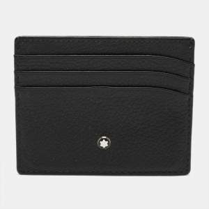 Pre Owned Montblanc Black Leather Meisterstuck Card Holder