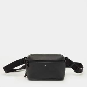 Pre Owned Montblanc Black Leather Extreme 2.0 Belt Bag
