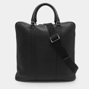 Pre Owned Montblanc Black Meisterstuck Soft Grain Leather Sartorial Document Briefcase
