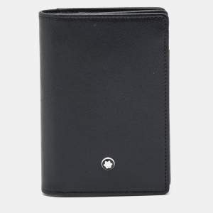 مملوكة مسبقًا Montblanc Meisterstuck Black Leather Card Case
