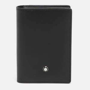Pre Owned Montblanc Meisterstuck Black Leather Card Case
