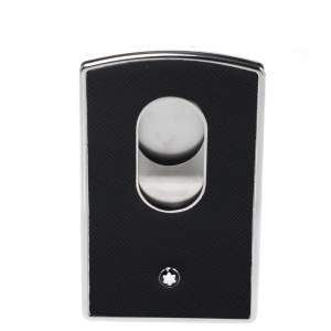 Pre Owned Montblanc Black Leather Sartorial Hard Shell Business Card Holder