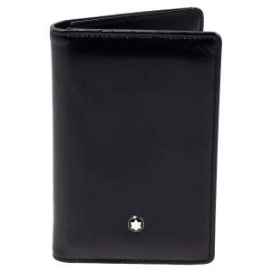 Montblanc Black Leather Meisterstuck Business Card Holder