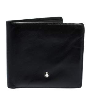 Montblanc Black Leather Meisterstuck Bifold Wallet