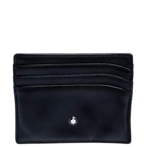 Montblanc Black Leather Meisterstuck Card Holder 6CC