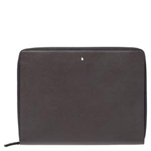 Montblanc Grey Leather Meisterstuck iPad Pouch 