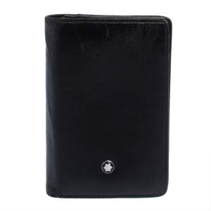 Montblanc Black Leather Meisterstuck Business Card Holder