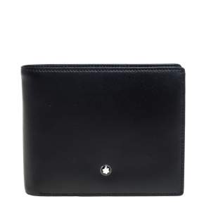 Pre Owned Montblanc Black Leather Meisterstück Bifold Wallet 