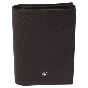 Montblanc Dark Brown Sartorial Leather Business Card Holder