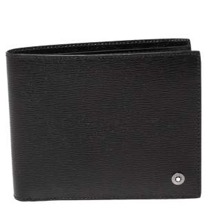 Montblanc Black Leather Westside 8CC Bifold Wallet
