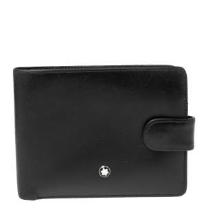 Montblanc Black Leather Meisterstuck Bifold Wallet 