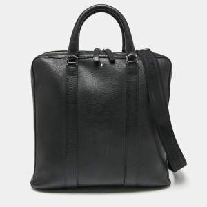 Montblanc Black Leather Soft Grain Meisterstuck Briefcase