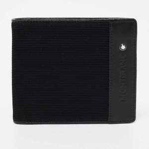 Montblanc Black Canvas and Leather Mesiterstuck Bifold Wallet