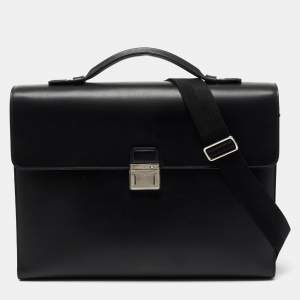 Montblanc Black Leather Meisterstück Briefcase