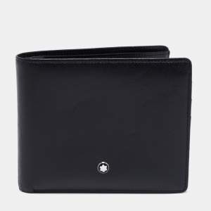 Montblanc Black Leather Meisterstuck 12CC Bifold Wallet