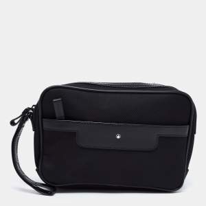 Montblanc Black Canvas And Leather Extreme 2.0 Pouch