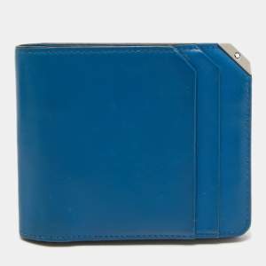 Montblanc Blue Leather Meisterstück Urban Bifold Wallet