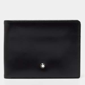 Montblanc Black Leather Meisterstuck Bifold Wallet