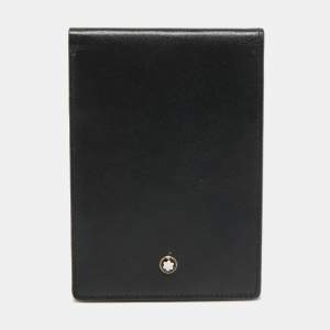 Montblanc Black Leather Meisterstuck Notepad Wallet
