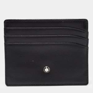 Montblanc Black Leather Meisterstück Pocket 6cc Card Holder