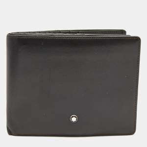 Montblanc Black Leather Meisterstuck 24 CC Bifold Wallet