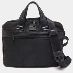 Montblanc Black Nylon and Leather My Nightflight Briefcase Bag