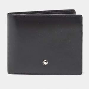 Montblanc Black Leather Meisterstück Bifold Wallet 