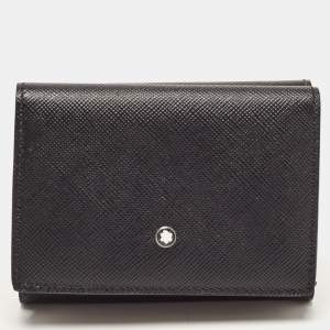Montblanc Black Leather Meisterstuck Trifold Card Case