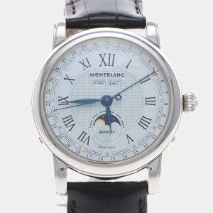 مملوكة مسبقًا Montblanc Star Moonphase 7241 Automatic Stainless Steel Men's Wristwatch 42 mm